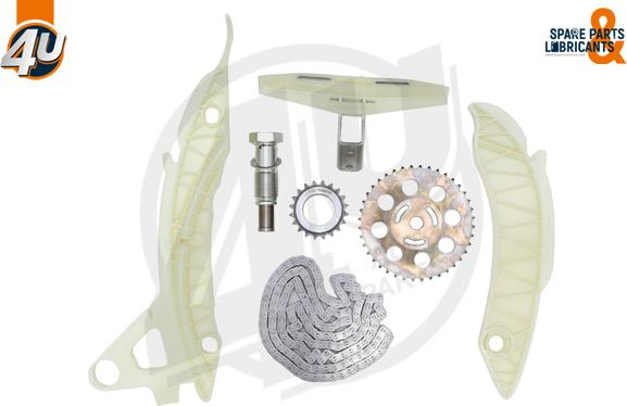 4U Autoparts 44002BW - Kit de distribution par chaîne cwaw.fr