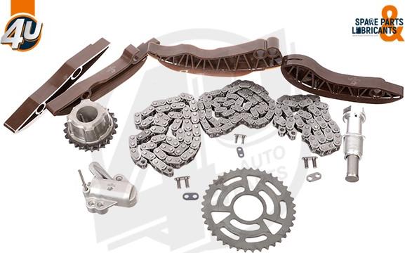 4U Autoparts 44014BW - Kit de distribution par chaîne cwaw.fr