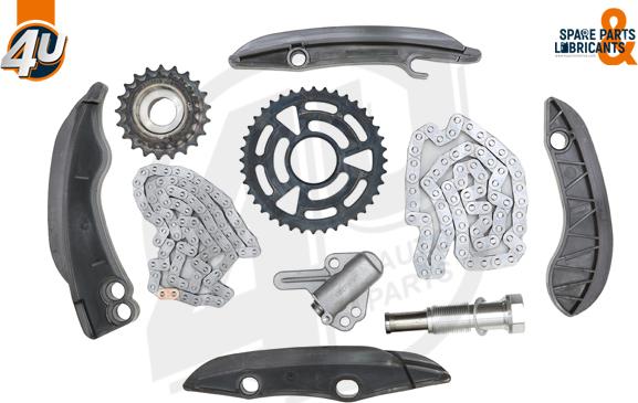 4U Autoparts 44015BW - Kit de distribution par chaîne cwaw.fr