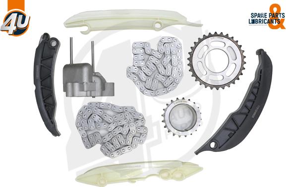 4U Autoparts 44013BW - Kit de distribution par chaîne cwaw.fr