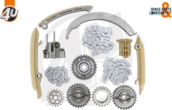 4U Autoparts 44017BW - Kit de distribution par chaîne cwaw.fr