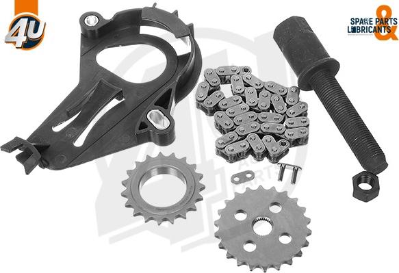 4U Autoparts 44137BW - Kit de chaînes, commade de pompe à huile cwaw.fr