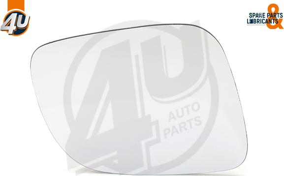 4U Autoparts 41517VV - Verre de rétroviseur, rétroviseur extérieur cwaw.fr