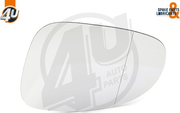 4U Autoparts 41520VV - Verre de rétroviseur, rétroviseur extérieur cwaw.fr