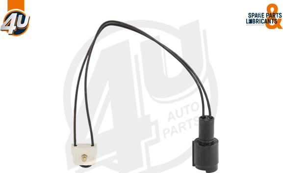 4U Autoparts 12400BW - Contact d'avertissement, usure des plaquettes de frein cwaw.fr