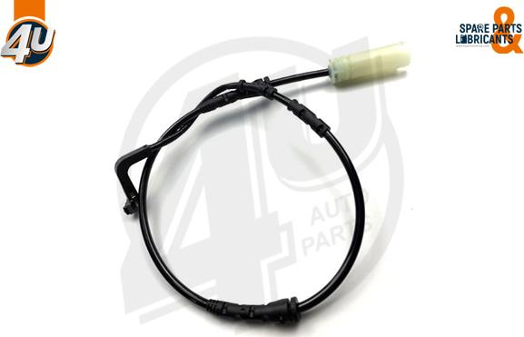 4U Autoparts 12432BW - Contact d'avertissement, usure des plaquettes de frein cwaw.fr