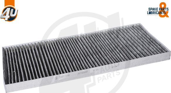 4U Autoparts 33511BW - Filtre, air de l'habitacle cwaw.fr