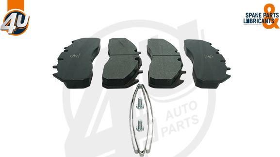 4U Autoparts 22904VO - Kit de plaquettes de frein, frein à disque cwaw.fr