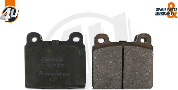 4U Autoparts 22040MR - Kit de plaquettes de frein, frein à disque cwaw.fr