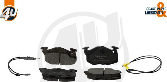 4U Autoparts 22771PU - Kit de plaquettes de frein, frein à disque cwaw.fr