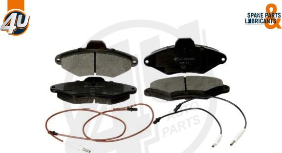 4U Autoparts 22772PU - Kit de plaquettes de frein, frein à disque cwaw.fr