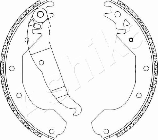 4X4 ESTANFI EST-55-00-0404 - Jeu de mâchoires de frein cwaw.fr