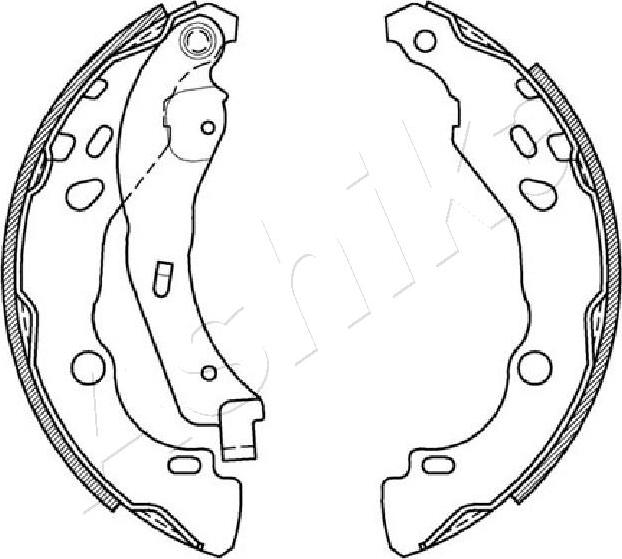 4X4 ESTANFI EST-55-00-0602 - Jeu de mâchoires de frein cwaw.fr