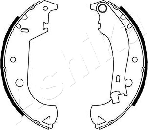 4X4 ESTANFI EST-55-00-0206 - Jeu de mâchoires de frein cwaw.fr