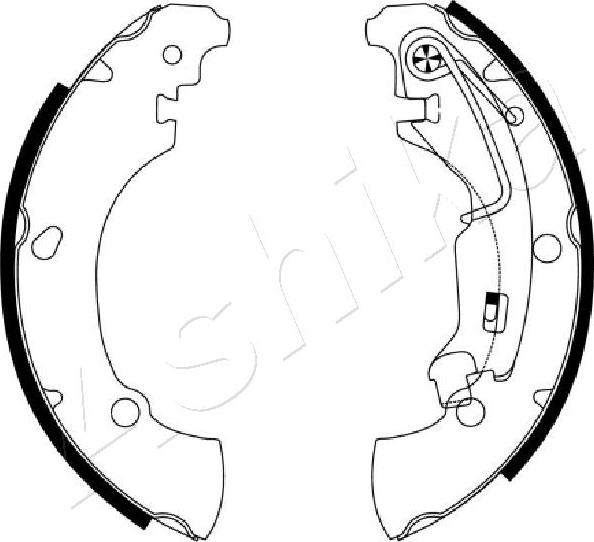 4X4 ESTANFI EST-55-00-0210 - Jeu de mâchoires de frein cwaw.fr