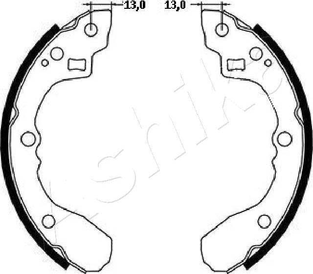 4X4 ESTANFI EST-55-K0-012 - Jeu de mâchoires de frein cwaw.fr