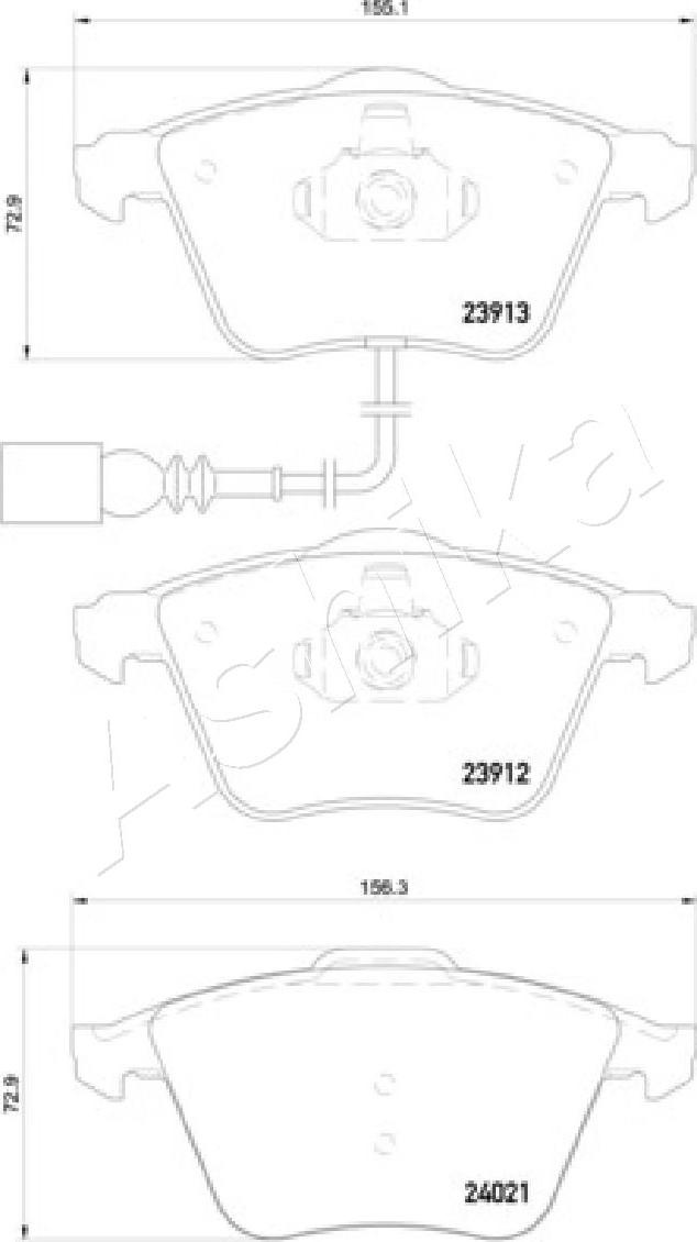 4X4 ESTANFI EST-50-00-0909 - Kit de plaquettes de frein, frein à disque cwaw.fr