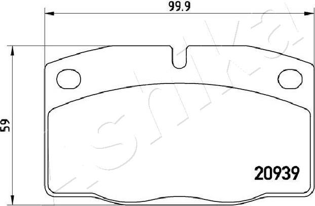 4X4 ESTANFI EST-50-00-0406 - Kit de plaquettes de frein, frein à disque cwaw.fr