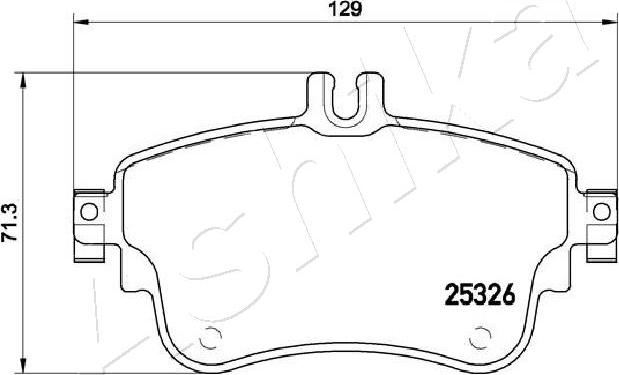 4X4 ESTANFI EST-50-00-0547 - Kit de plaquettes de frein, frein à disque cwaw.fr