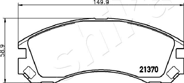 4X4 ESTANFI EST-50-00-0623 - Kit de plaquettes de frein, frein à disque cwaw.fr