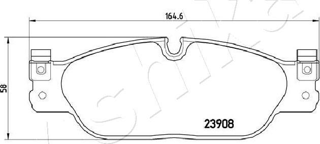 4X4 ESTANFI EST-50-00-0345 - Kit de plaquettes de frein, frein à disque cwaw.fr