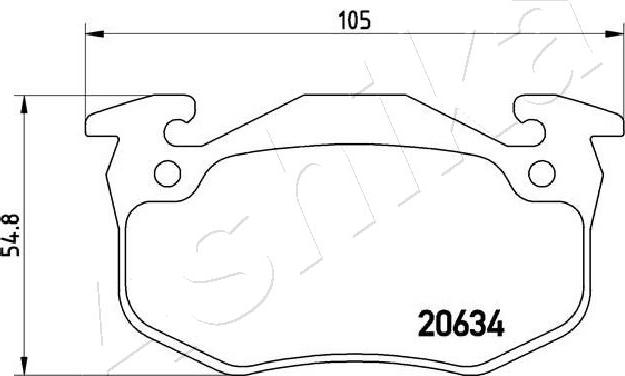 4X4 ESTANFI EST-50-00-0718 - Kit de plaquettes de frein, frein à disque cwaw.fr