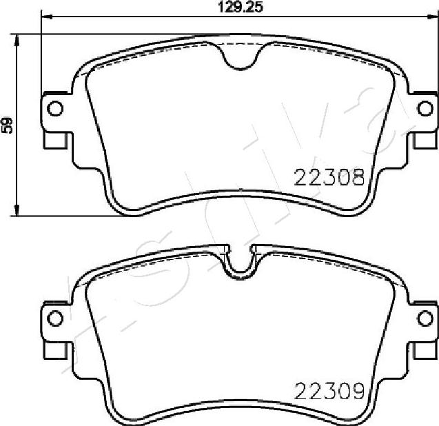 4X4 ESTANFI EST-51-00-0910 - Kit de plaquettes de frein, frein à disque cwaw.fr