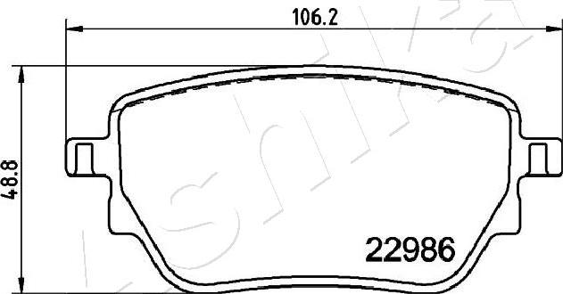 4X4 ESTANFI EST-51-00-0533 - Kit de plaquettes de frein, frein à disque cwaw.fr