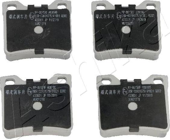 4X4 ESTANFI EST-51-00-0615 - Kit de plaquettes de frein, frein à disque cwaw.fr