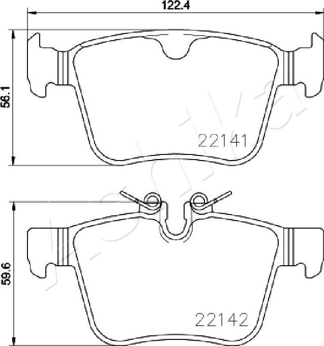 4X4 ESTANFI EST-51-00-0313 - Kit de plaquettes de frein, frein à disque cwaw.fr