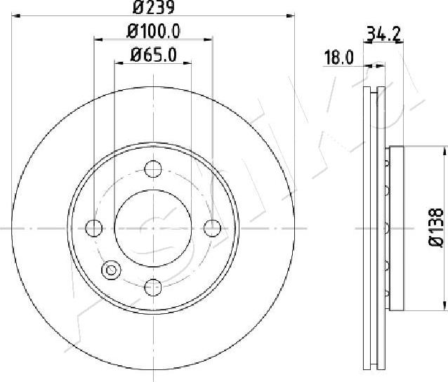 4X4 ESTANFI EST-60-00-0952 - Disque de frein cwaw.fr