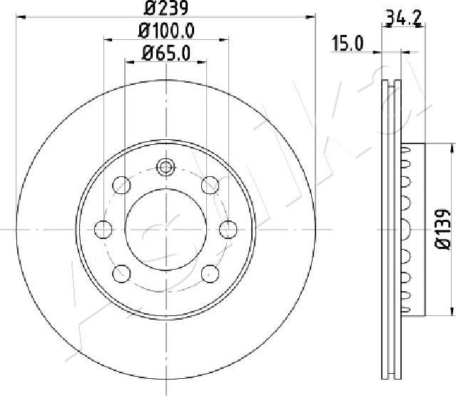 4X4 ESTANFI EST-60-00-0904 - Disque de frein cwaw.fr