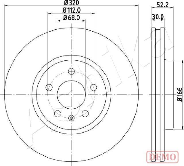 4X4 ESTANFI EST-60-00-0917C - Disque de frein cwaw.fr