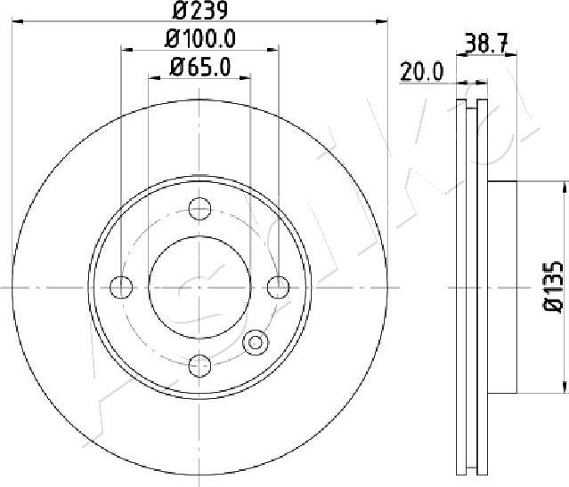 4X4 ESTANFI EST-60-00-0939 - Disque de frein cwaw.fr