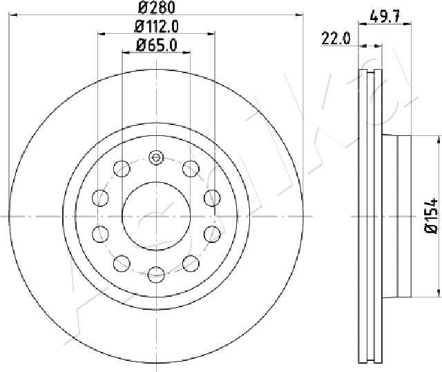 4X4 ESTANFI EST-60-00-0934 - Disque de frein cwaw.fr