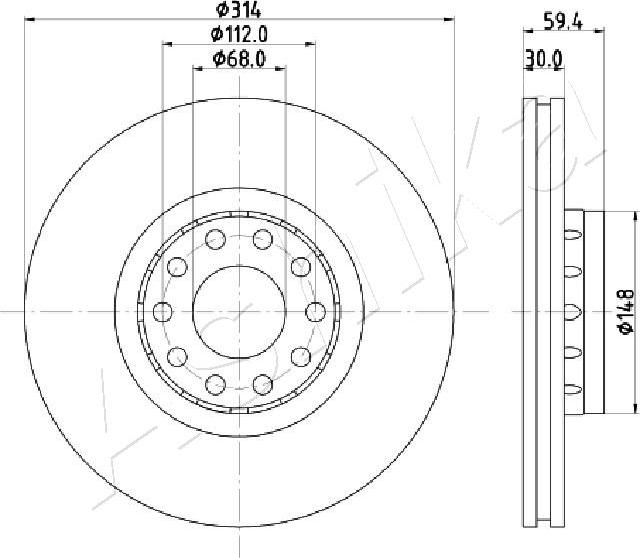 4X4 ESTANFI EST-60-00-0924 - Disque de frein cwaw.fr