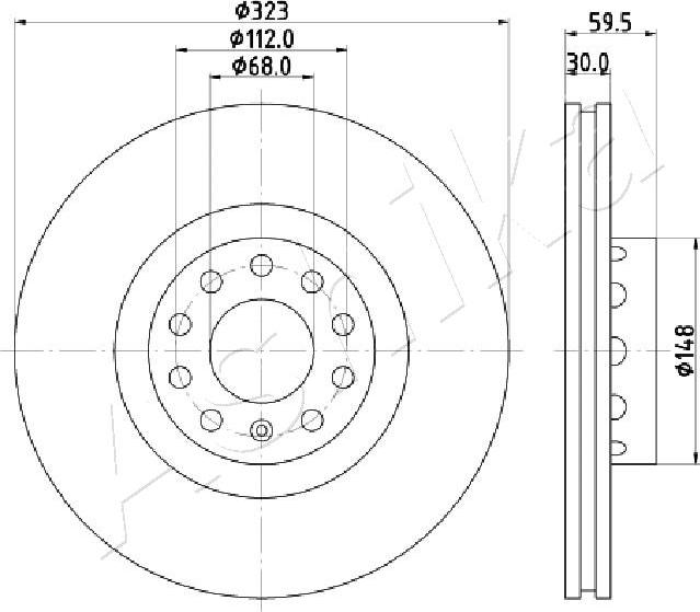 4X4 ESTANFI EST-60-00-0922 - Disque de frein cwaw.fr