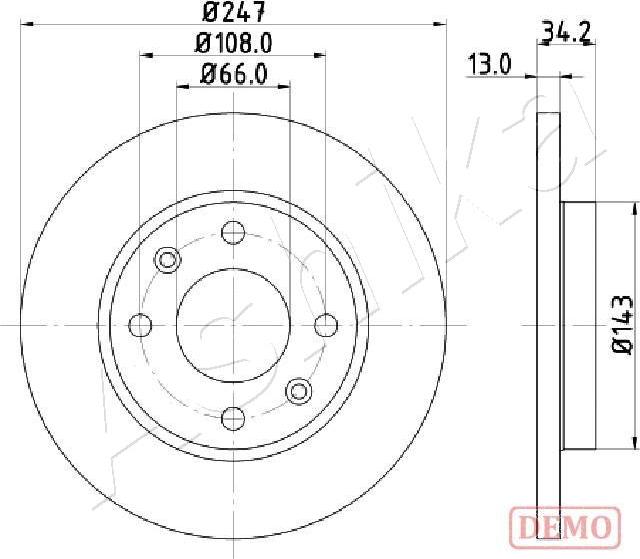 4X4 ESTANFI EST-60-00-0630C - Disque de frein cwaw.fr