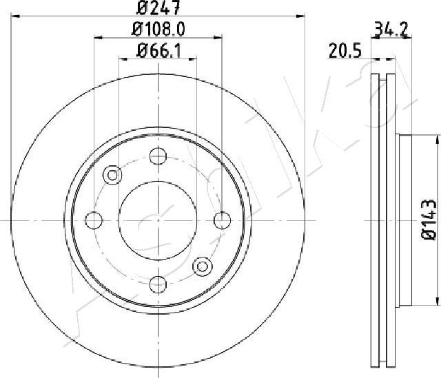 4X4 ESTANFI EST-60-00-0628 - Disque de frein cwaw.fr