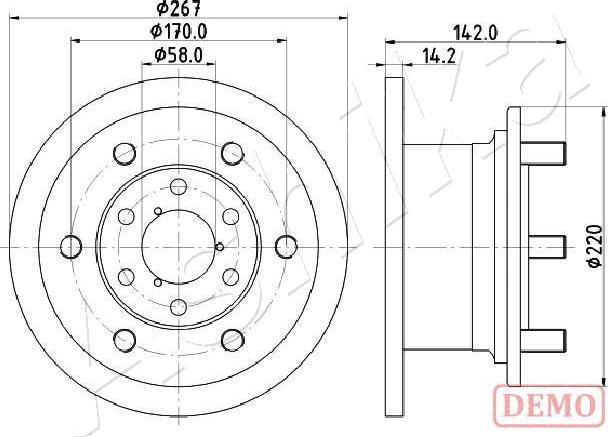 4X4 ESTANFI EST-60-00-0254C - Disque de frein cwaw.fr