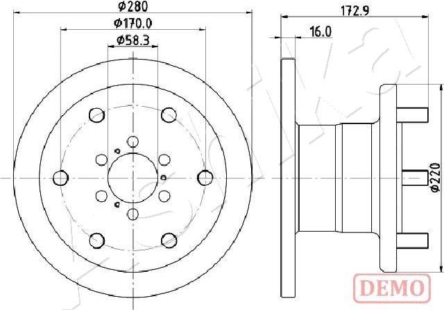 4X4 ESTANFI EST-60-00-0255C - Disque de frein cwaw.fr