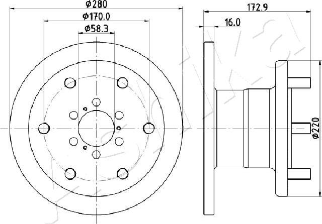 4X4 ESTANFI EST-60-00-0255 - Disque de frein cwaw.fr