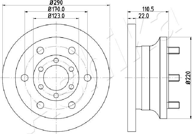 4X4 ESTANFI EST-60-00-0256 - Disque de frein cwaw.fr