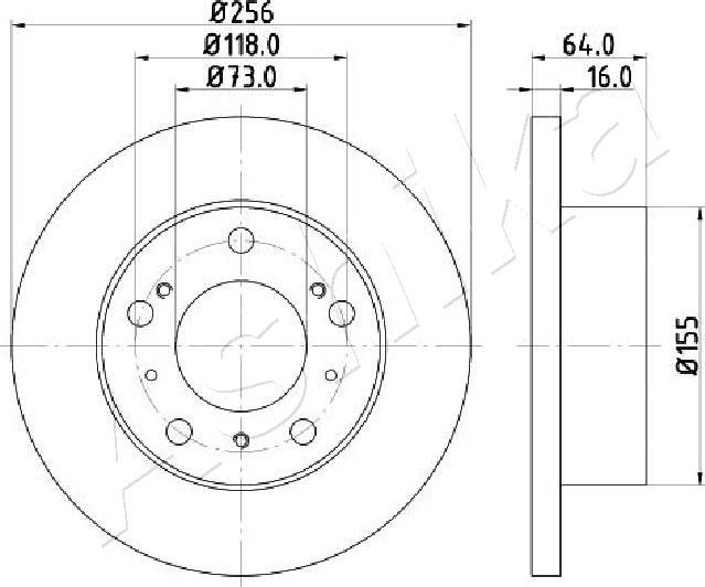 4X4 ESTANFI EST-60-00-0267C - Disque de frein cwaw.fr