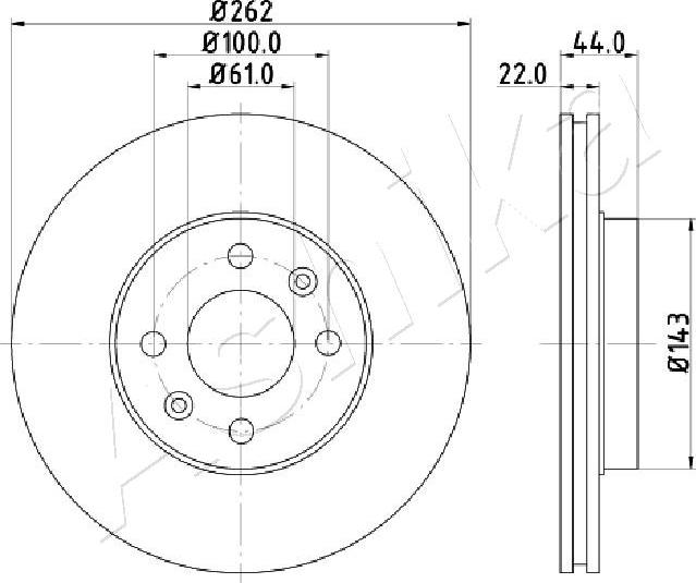 4X4 ESTANFI EST-60-00-0709 - Disque de frein cwaw.fr