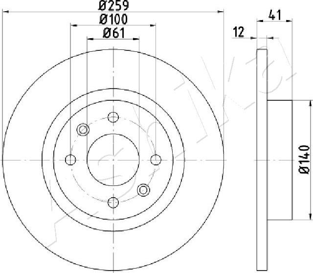 4X4 ESTANFI EST-60-00-0719 - Disque de frein cwaw.fr