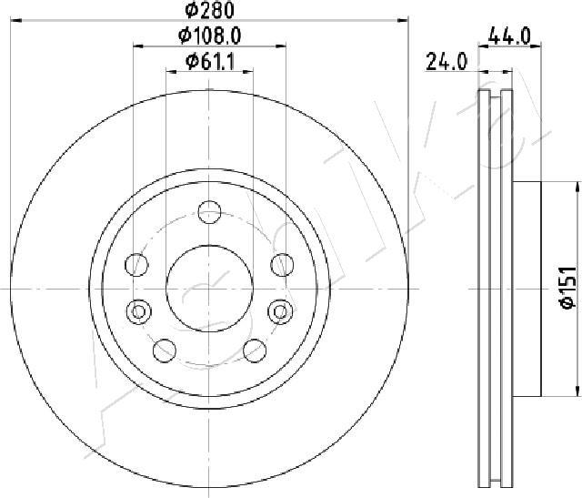 4X4 ESTANFI EST-60-00-0716 - Disque de frein cwaw.fr