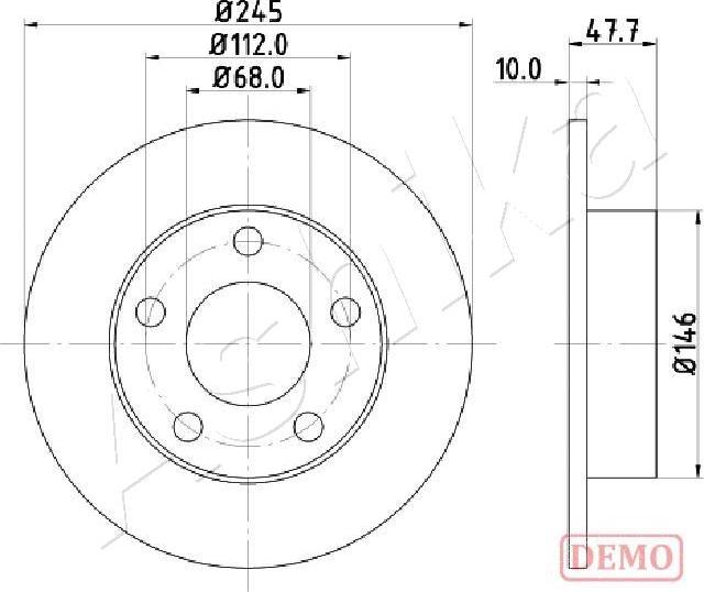 4X4 ESTANFI EST-61-00-0905C - Disque de frein cwaw.fr