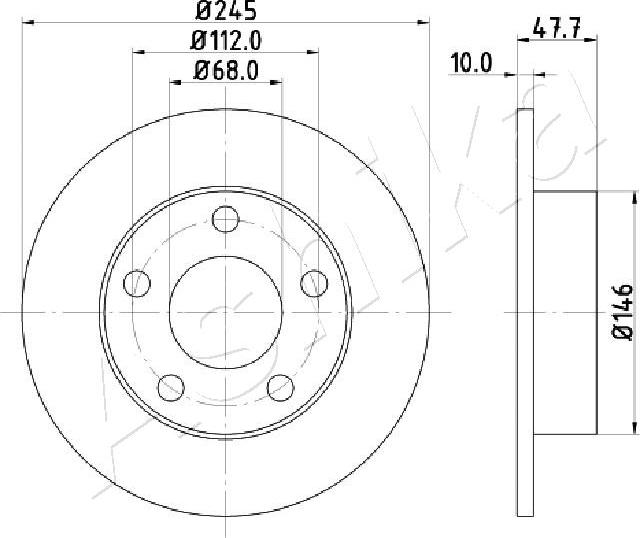 4X4 ESTANFI EST-61-00-0905 - Disque de frein cwaw.fr