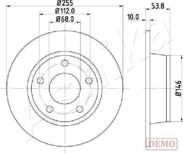 4X4 ESTANFI EST-61-00-0914C - Disque de frein cwaw.fr